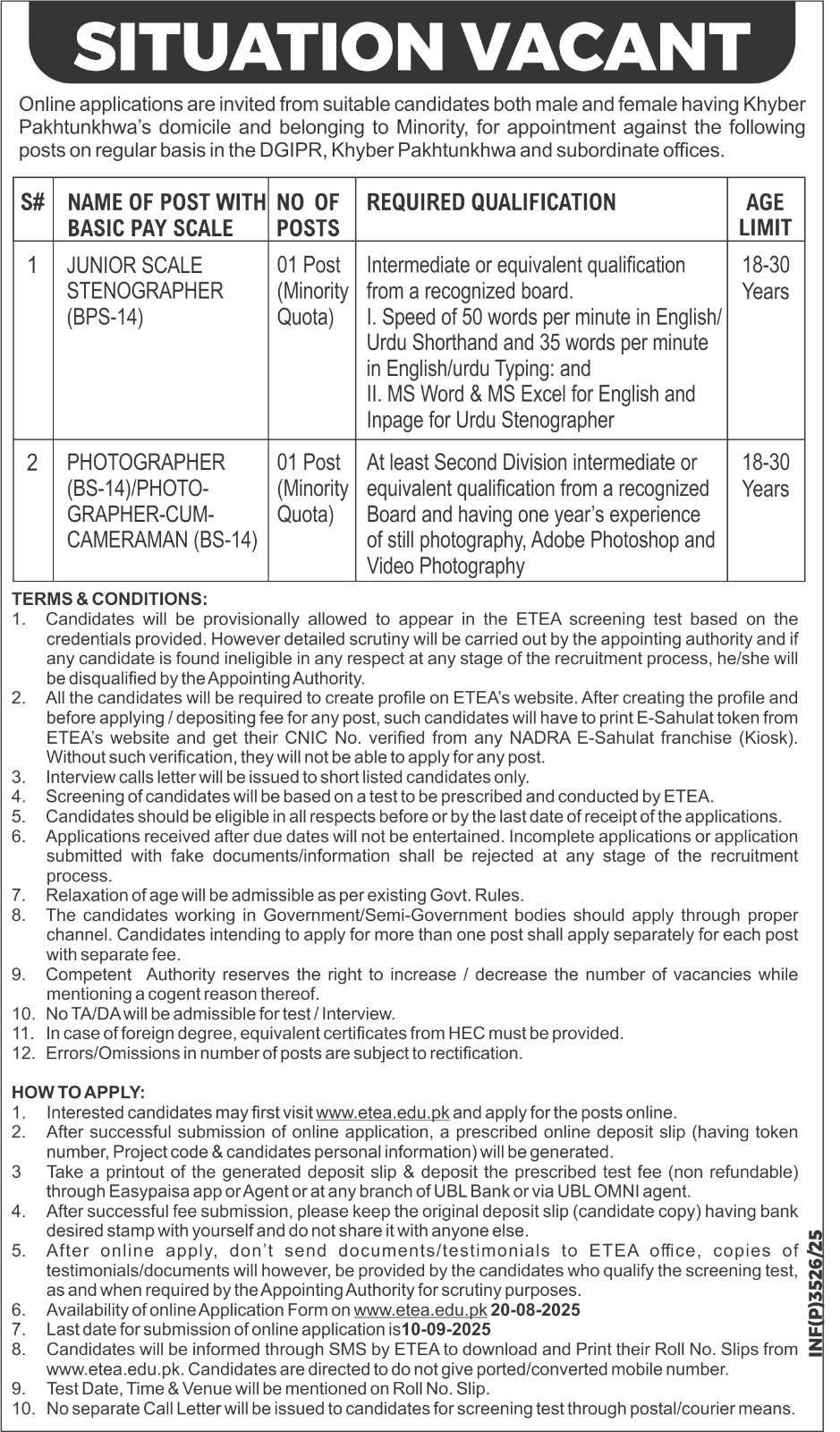 Directorate General Information & Public Relations (DGIPR)